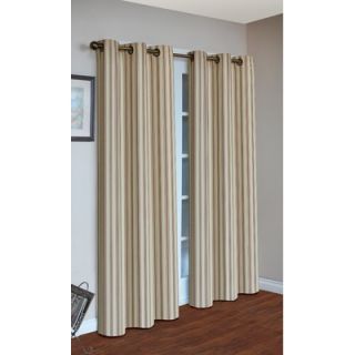  Stripe Insulated Stripe Grommet Top Curtain Pairs   70392 188 601