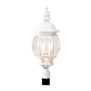 Livex Lighting Frontenac Four Light Outdoor Post Lantern in White