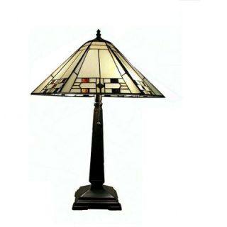 Warehouse of Tiffany White Mission Table Lamp   THS18072/TG321