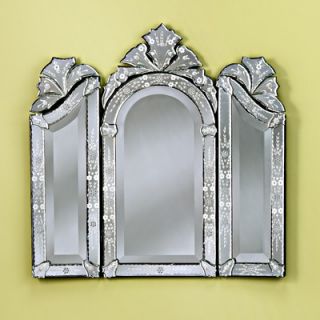 Venetian Gems Monet Wall Mirror in Clear   VG 025 Clear
