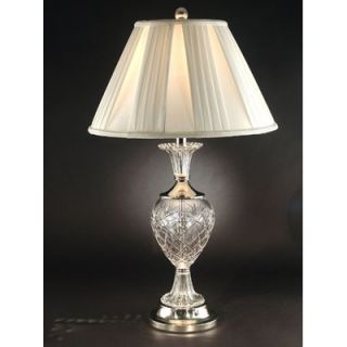 Dale Tiffany Yorktown Crystal Table Lamp in Brushed Nickel