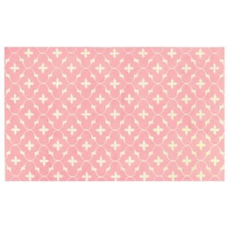 The Rug Market Coco Pink/White Kids Rug