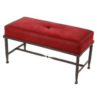 Stone Country Ironworks Forest Hill Faux Leather Bench   904 203 FSR