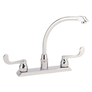 Elkay Hi arc Two Handle Centerset Mixing Faucet on Deck Mounted