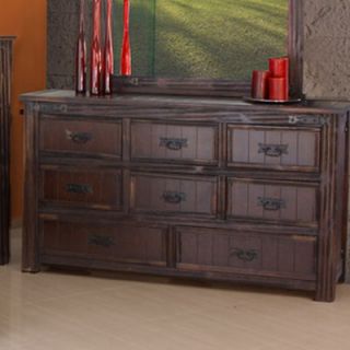 American Woodcrafters Heirloom 10 Drawer Triple Dresser   2900 210