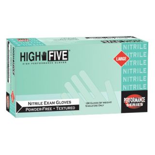 High Five Nitrile Exam Gloves 200 Count Case