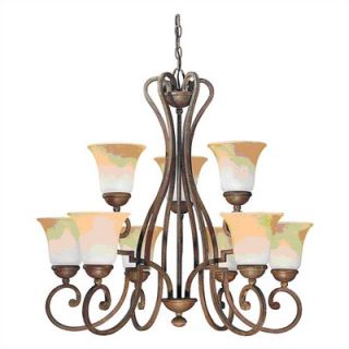 Sea Gull Lighting Brandywine 9 Light Chandelier   31233 734