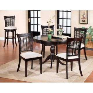 Hillsdale Grand Bay 7 Piece Rectangular Dining Set with Caster Chairs