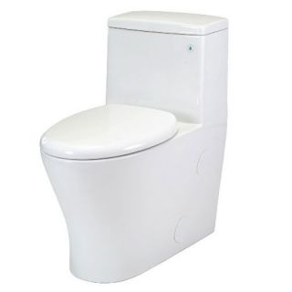 Nitra One Piece Elongated Toilet in White