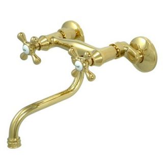 Elements of Design Vintage Wall Mounted Vessel Sink Faucet with Double
