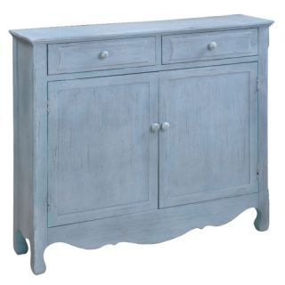 Cottage Cupboard in Distressed Driftwood Blue