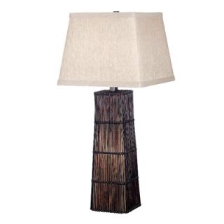 Kenroy Home Wakefield Table Lamp in Dark Rattan   20977DRT