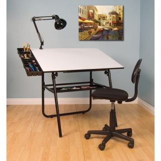 Ultima Four Piece Laminate Drafting Table Set