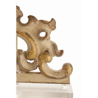 ARTERIORS Home Wakefield Painted Hand Carved Solid Wood Frag / Acrylic