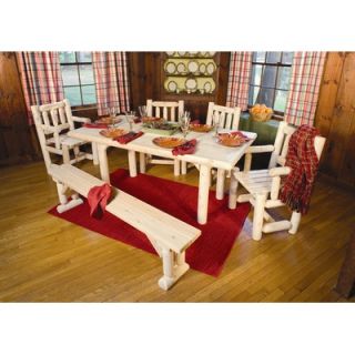 Rustic Cedar Solid Top Dining Table   221