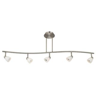 Cal Lighting Serpentine Five Light Track Light with Brushed Steel
