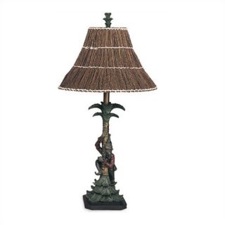 Monkey Table Lamp with Twig Shade