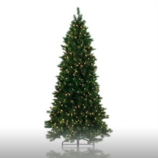 Prelit Shaped Charleston Pine Artificial Christmas Tree with Clear