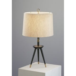Jonathan Adler Ventana Table Lamp with Antique Natural Brass Accents