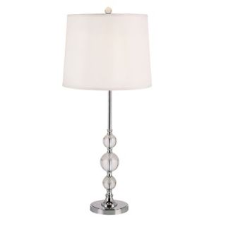 TransGlobe Lighting Savoir Faire Crystal Table Lamp in Polished Chrome