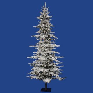 Flocked Georian Fir 6 Artificial Christmas Tree with LED Lights