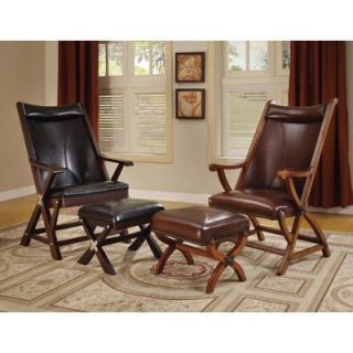 Wildon Home ® Hunter Bycast Chair and Ottoman Set