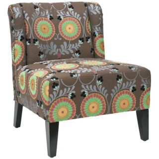 Parker Cow Print Fabric Slipper Chair