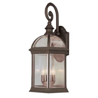 TransGlobe Lighting Four Light Outdoor Large Wall Lantern in White