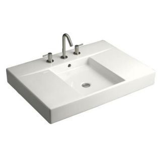Kohler Traverse Vanity Top with Integrated Bathroom Sink in White