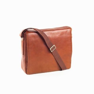 Clava Leather Tuscan Square Messenger Bag in Tan   95008TAN