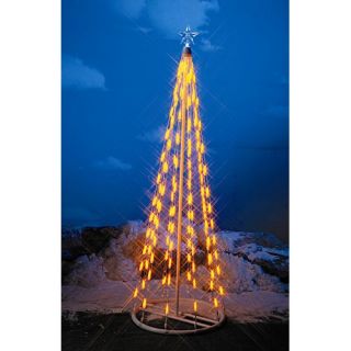 49 String Light Christmas Cone Tree in Yellow