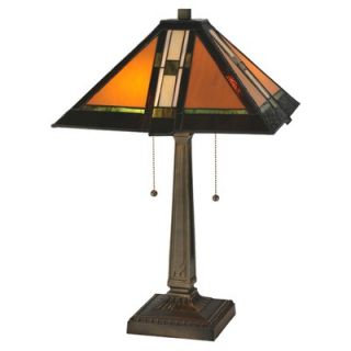 Meyda Tiffany Prairie Parquet Mission Table Lamp