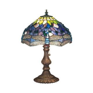 17 H Tiffany Animals Nouveau Hanginghead Dragonfly Accent Lamp