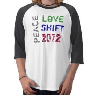 Peace Love SHIFT 2012 Baseball Jersey Shirts 