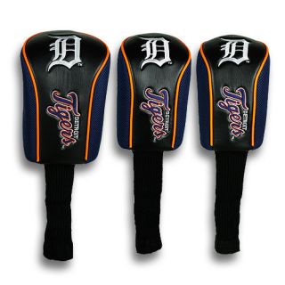 Detroit Tigers White D Long Neck Golf Head Covers