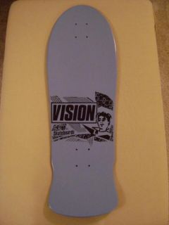 Vision Mark Gonzales Face Skateboard Deck Blue