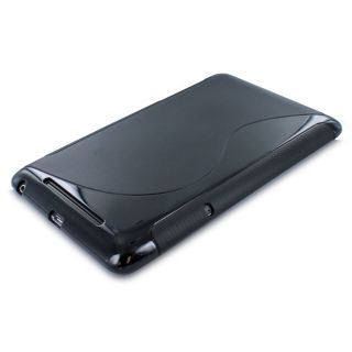  TPU s Shape Protector Case Cover Skin for Google Nexus 7 Black