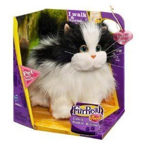 Hasbro Furreal Friends Electronic Kitty Cat Toy White Black Cute