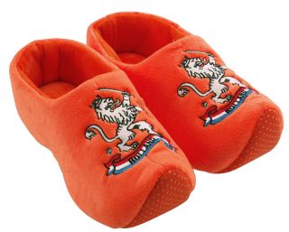 Holland Clogs Dutch slippers houseshoes orange lion klompslof NEW size