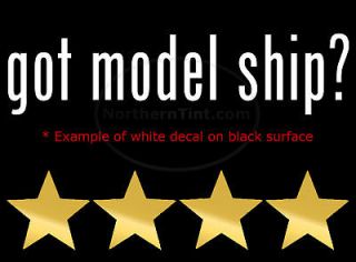 got model ship vinyl wall art truck car decal sticker