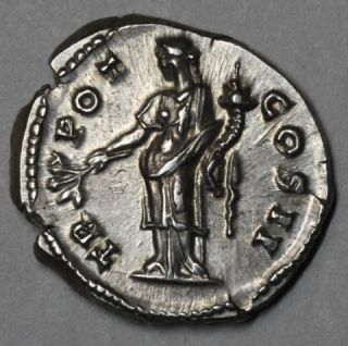 EX Gorney High Grade Antoninus Pius Denarius Pax Reverse 139 Ad