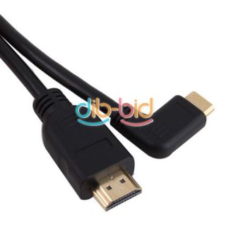 High Speed 0 5M 90 Angle HDMI to Mini HDMI Cable V1 4 3D for