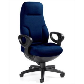 Global Total Office Richigh Back Leather Executive Chair with Arms