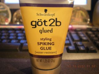 Schwarzkopf got 2B Glued Styling Spiking Glue 1 25 oz Travel Size