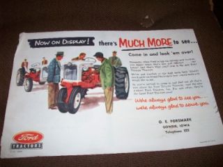  Ford 700 900 Series Tricycle Tractor Brochure Gowrie Iowa