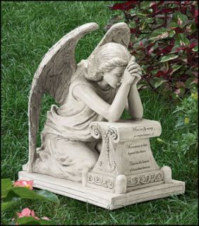 Healing Angel of Grief Outdoor Garden Statue Memorial