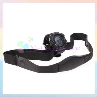 Heart Rate Monitor Watch Calorie Counter Stopwatch with Belt Chest
