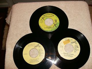 WAYLON JENNINGS, 3 45rpm records, marked not for sale (promo?)