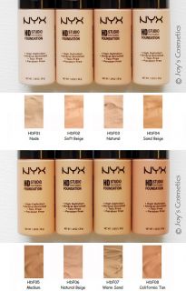 NYX HD Foundation Pick Your 1 Shade Joys Cosmetics