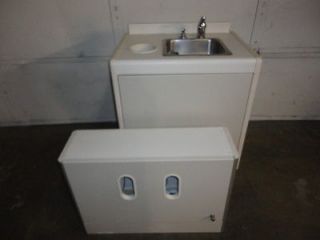 Adec 5570 Sink Cabinet w/ Overhead Wall Mount Storage Cabinet